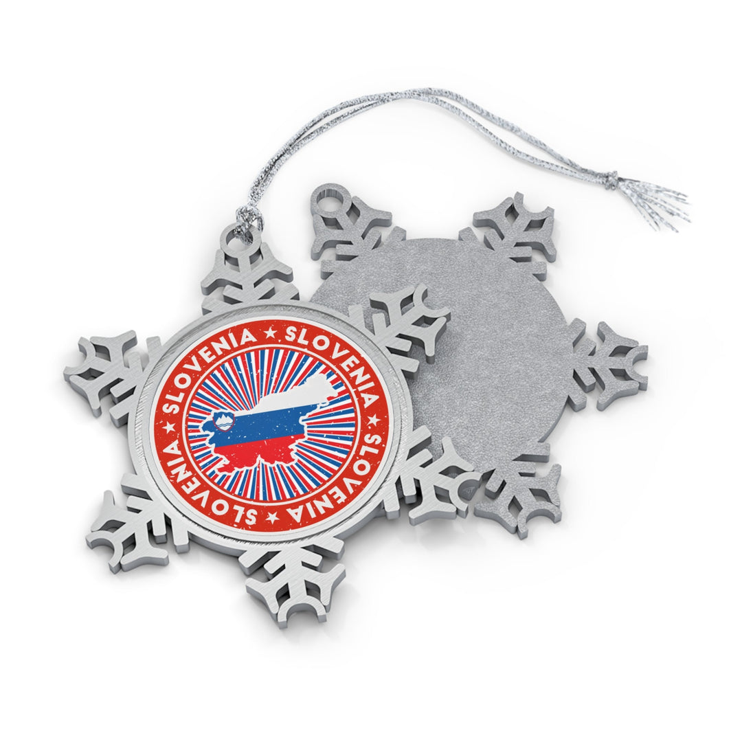Slovenia Snowflake Ornament - Ezra's Clothing - Christmas Ornament