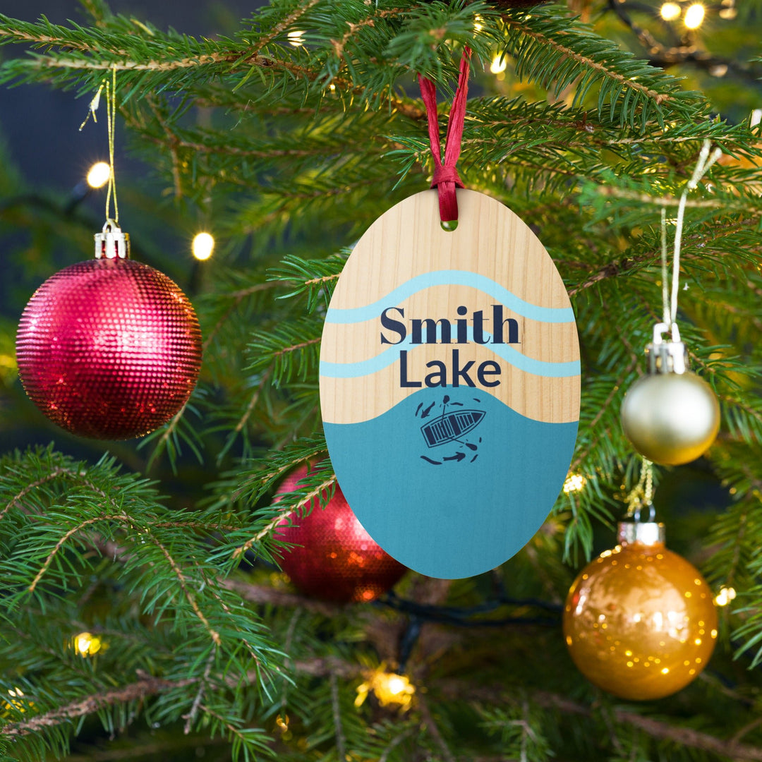Smith Lake Wooden Ornament - Ezra's Clothing - Christmas Ornament
