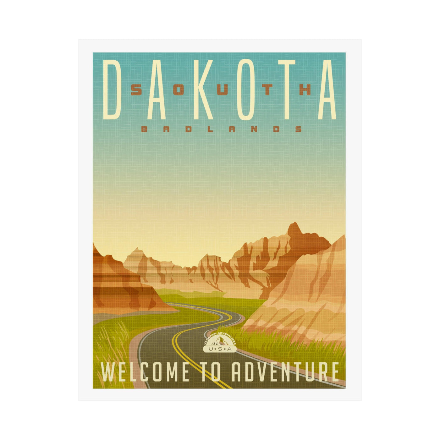 South Dakota Travel Poster - Ezra's Clothing