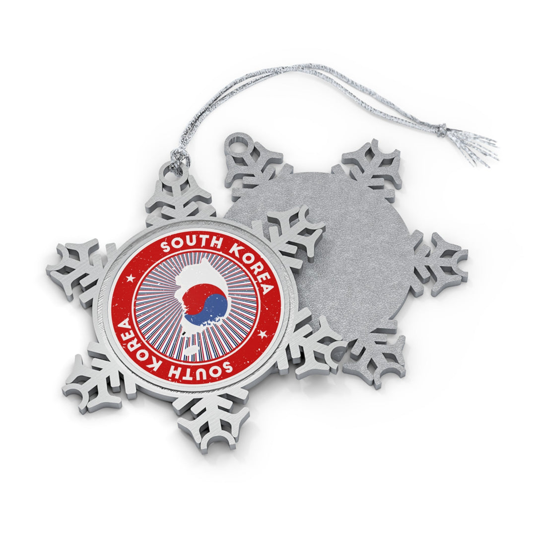 South Korea Snowflake Ornament - Ezra's Clothing - Christmas Ornament
