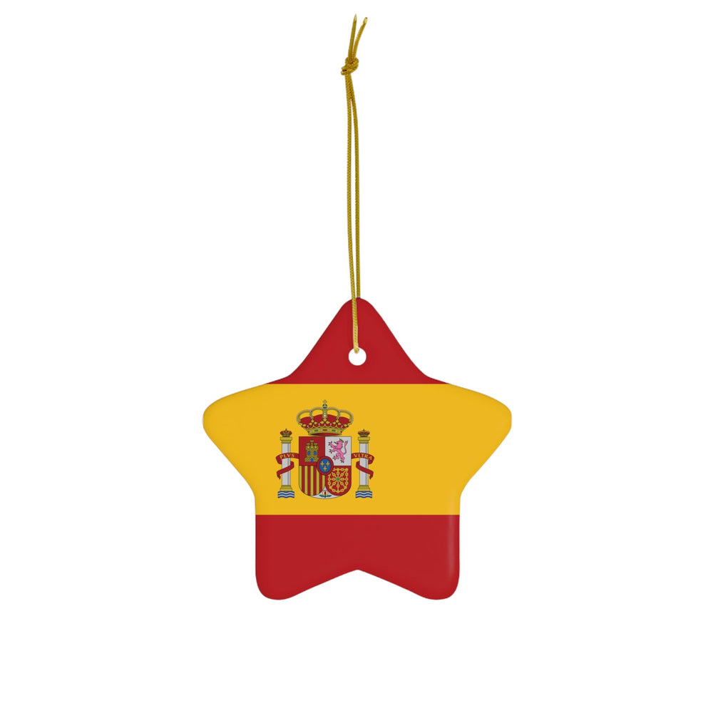 Spain Ceramic Ornament - Ezra's Clothing - Christmas Ornament