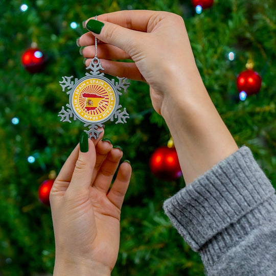 Spain Snowflake Ornament - Ezra's Clothing - Christmas Ornament