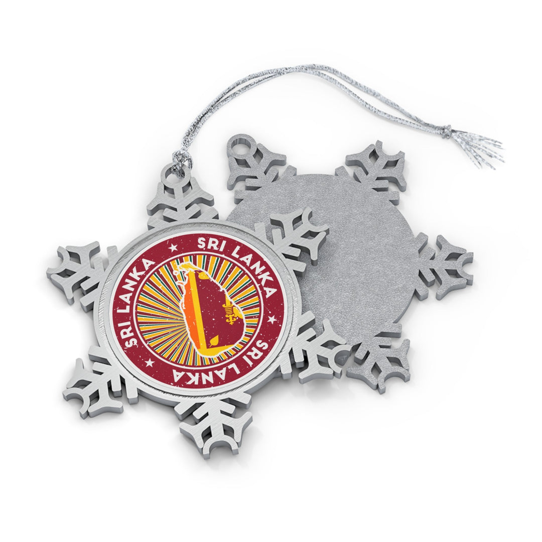 Sri Lanka Snowflake Ornament - Ezra's Clothing - Christmas Ornament
