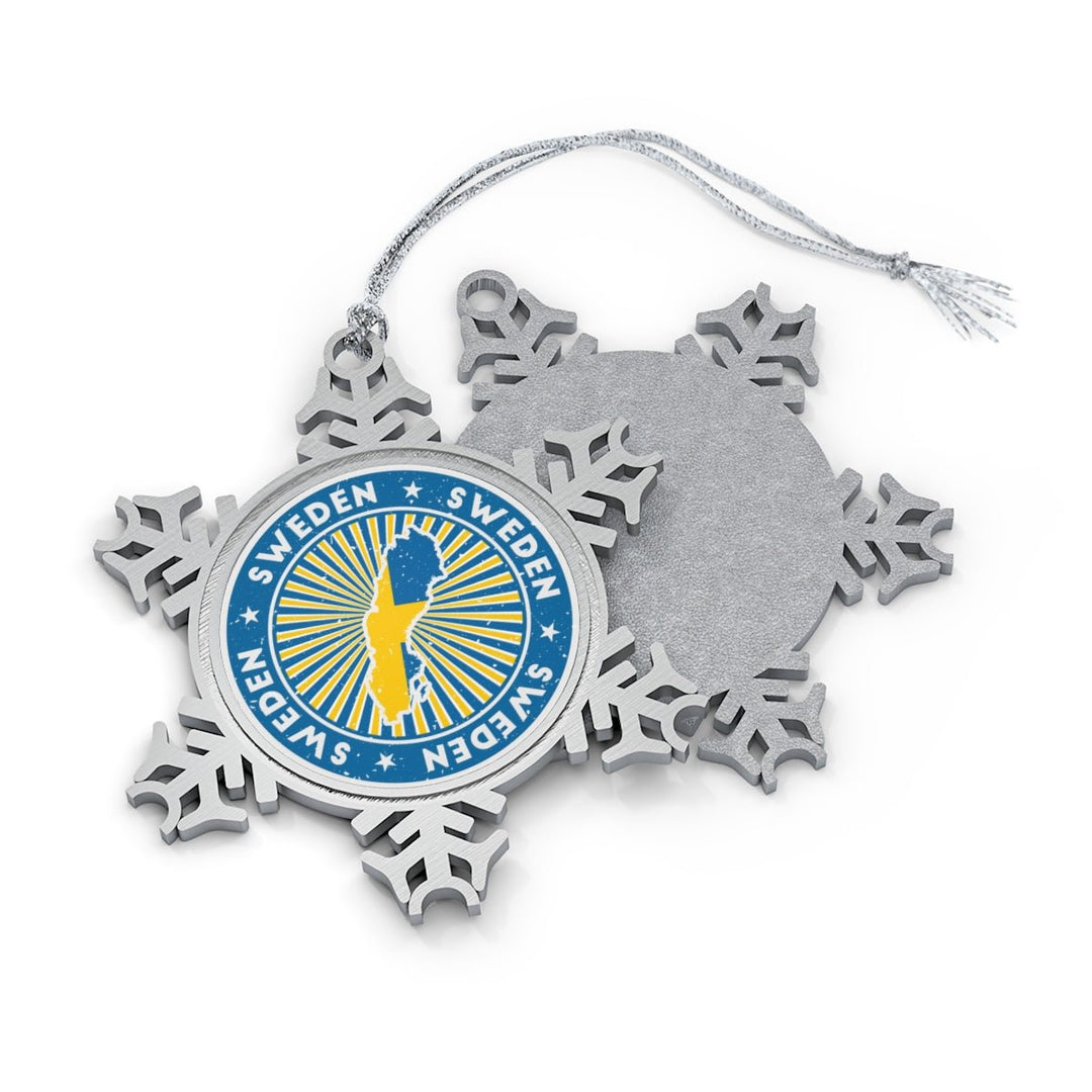 Sweden Snowflake Ornament - Ezra's Clothing - Christmas Ornament