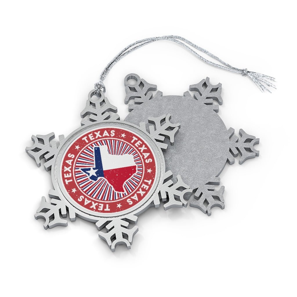 Texas Snowflake Ornament - Ezra's Clothing - Christmas Ornament