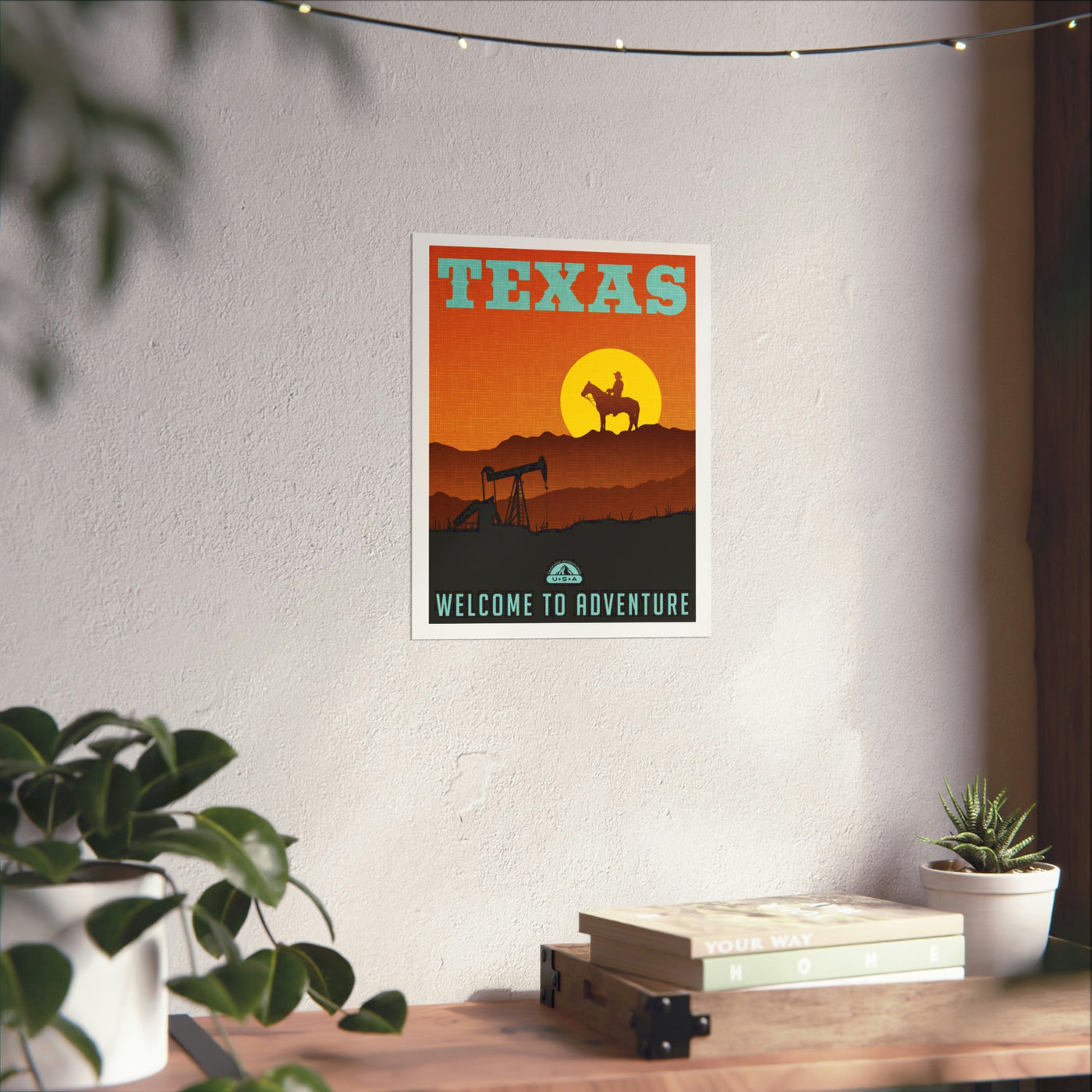 Texas Travel Poster - Ezra's Clothing