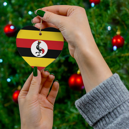Uganda Ceramic Ornament - Ezra's Clothing - Christmas Ornament