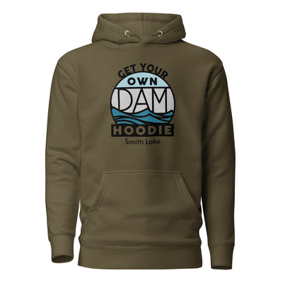 Smith Lake + Get Your Own Dam Hoodie Hoodies Ezra's Clothing Military Green S 