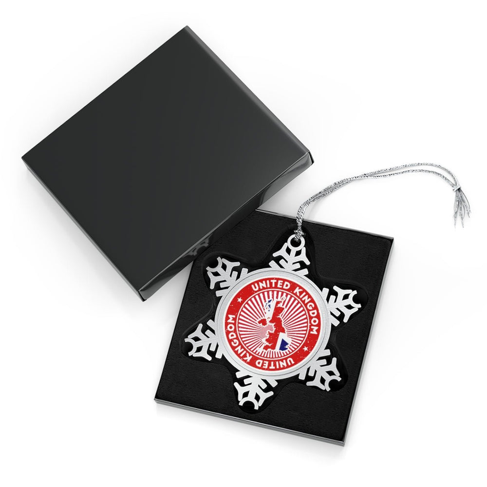 United Kingdom Snowflake Ornament - Ezra's Clothing - Christmas Ornament
