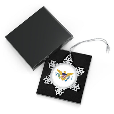 US Virgin Islands Snowflake Ornament - Ezra's Clothing