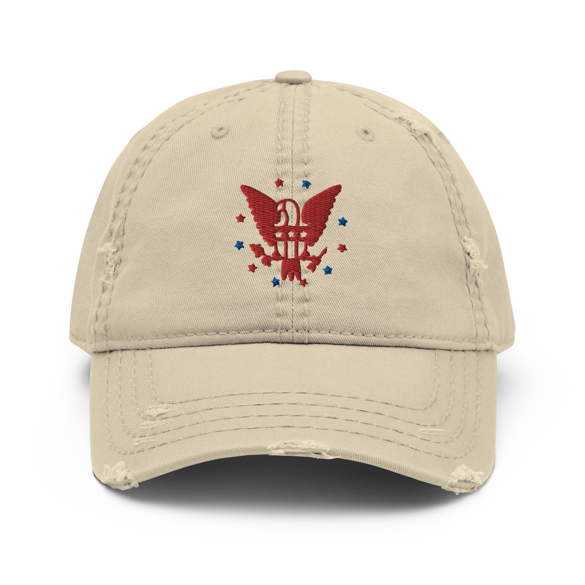 USA Eagle Emblem Distressed Hat - Ezra's Clothing - Hats