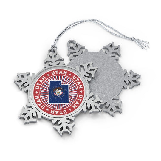 Utah Snowflake Ornament - Ezra's Clothing - Christmas Ornament