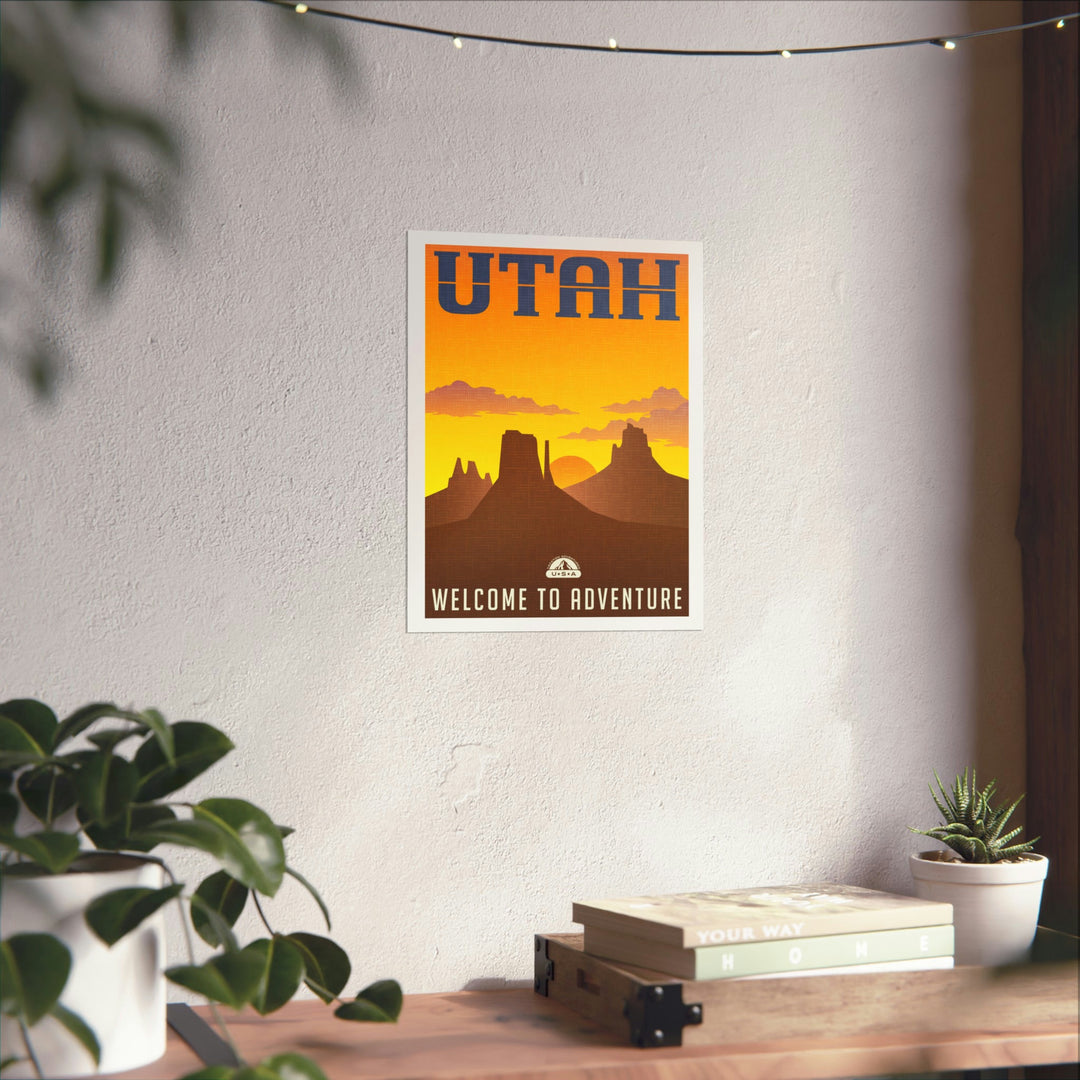Utah Travel Poster - Ezra's Clothing - Poster