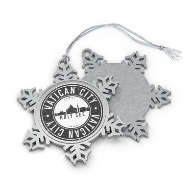 Vatican City Snowflake Ornament - Ezra's Clothing