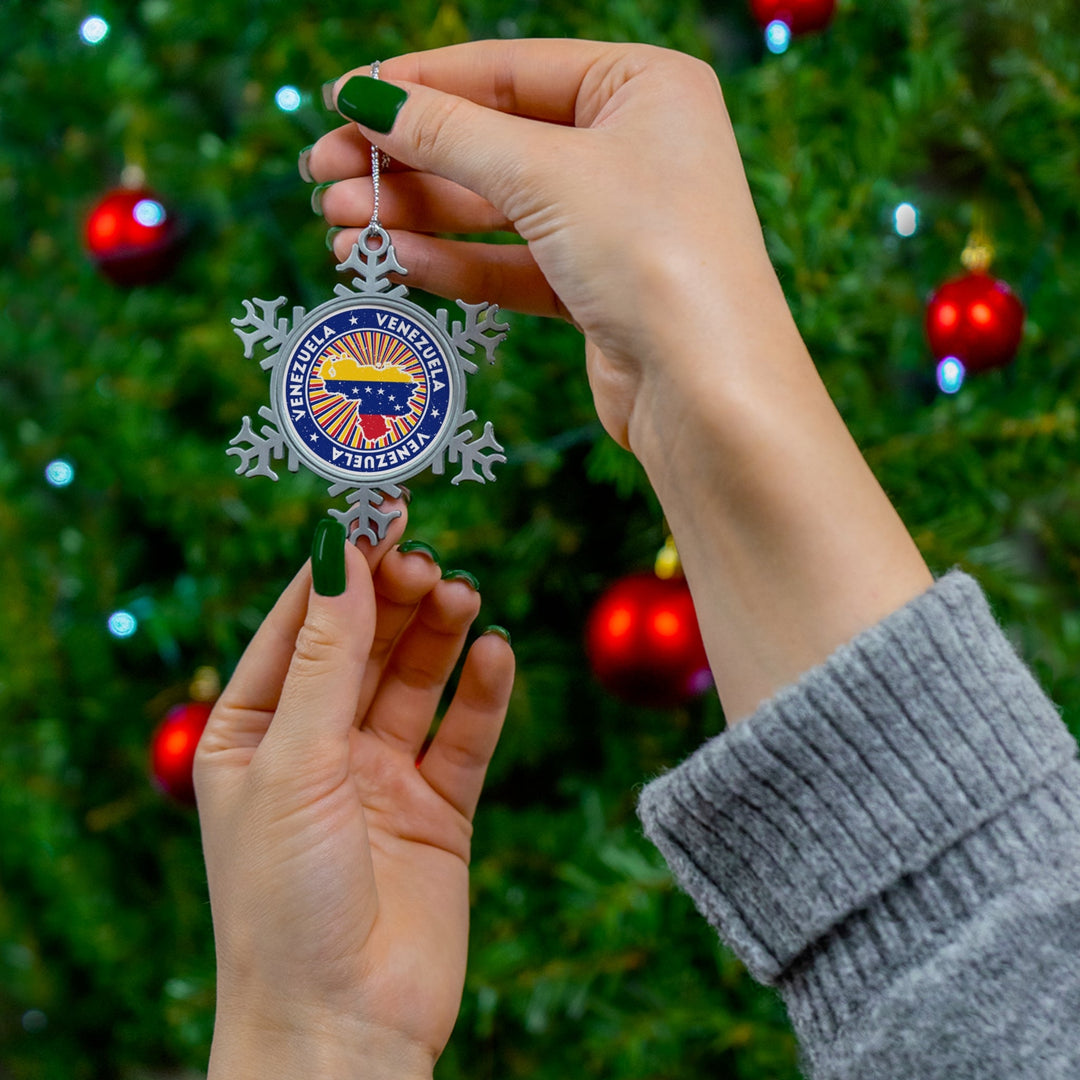 Venezuela Snowflake Ornament - Ezra's Clothing - Christmas Ornament