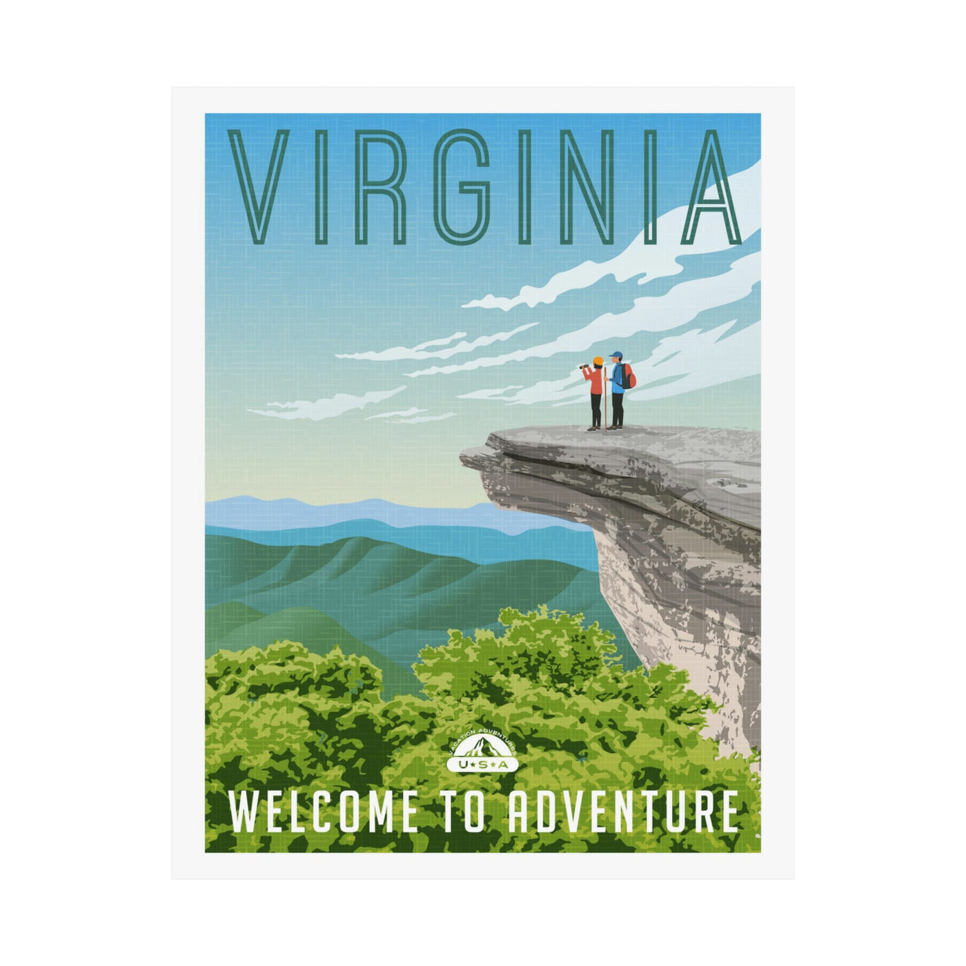 Virginia Travel Poster - Ezra's Clothing