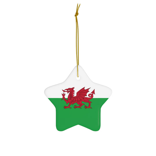 Wales Ceramic Ornament - Ezra's Clothing - Christmas Ornament