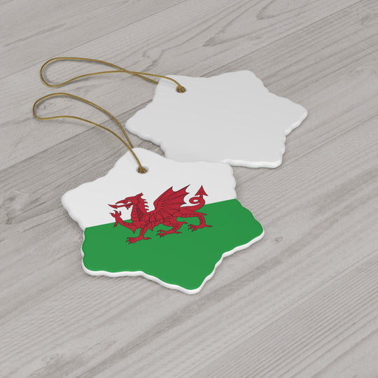 Wales Ceramic Ornament - Ezra's Clothing - Christmas Ornament