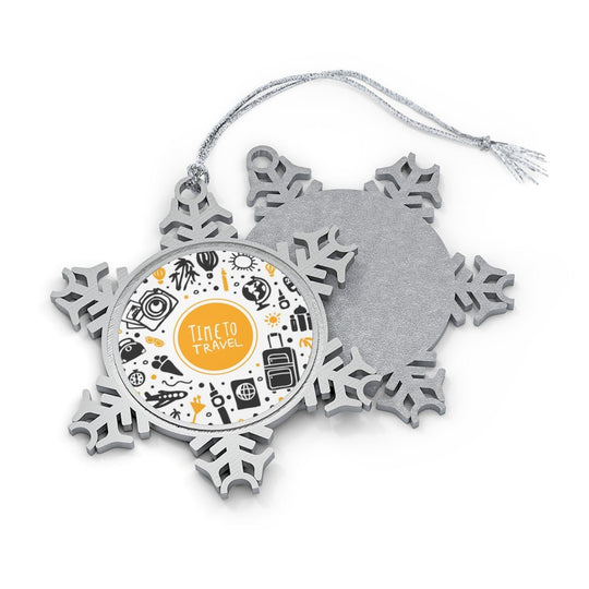World Traveler Snowflake Ornament - Ezra's Clothing - Christmas Ornament