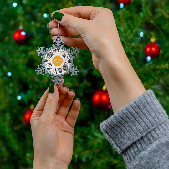 World Traveler Snowflake Ornament - Ezra's Clothing - Christmas Ornament