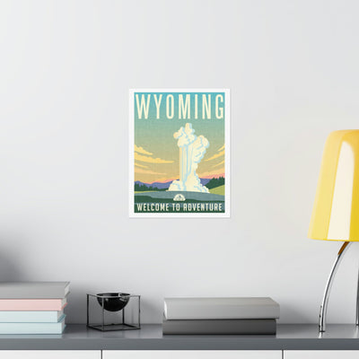 Wyoming Travel Poster - Ezra's Clothing